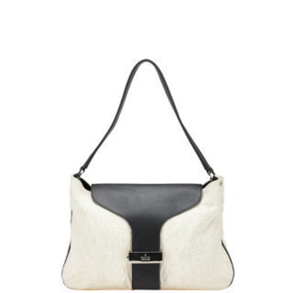 Gucci Shoulder Bag Ivory White Black Leather - Picture 1 of 8